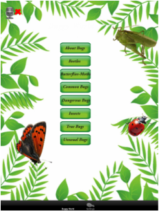 Buggy World iOS - Screen shot and logo