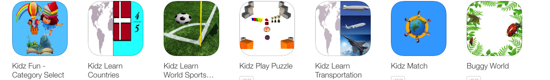 Kidz Fun Countries Sports PuzzleVehicles Match and Bugs